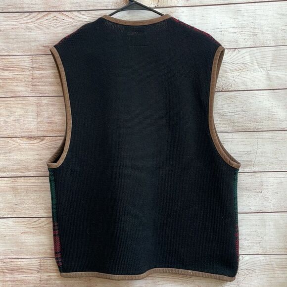 VINTAGE TOMMY HILFIGER PLAID WOOL VEST - Picture 5 of 6